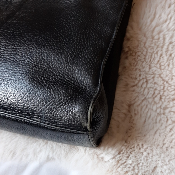 Ann Taylor Black Leather Satchel - Picture 3 of 5